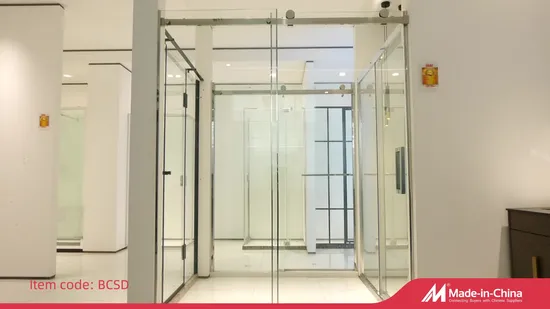 Frameless Sliding Shower Door 8mm or 10mm Tempered Glass SGCC Certificate