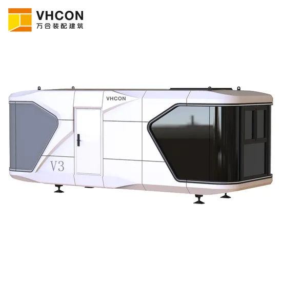 Space Capsule Mobile Home Bed Hotel Cabin Prefabricated Modular Container Small Capsule Room with Kitchen and Bathroom