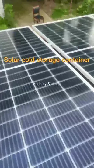 20FT Mobile Container Best Rechargeable Battery Solar Power Cold Storage Room for Fish Meat Vegetable Ice Store 