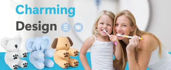 Wall Mounted Parents Kids Toothbrush Rack for Bathroom Accessories Set 