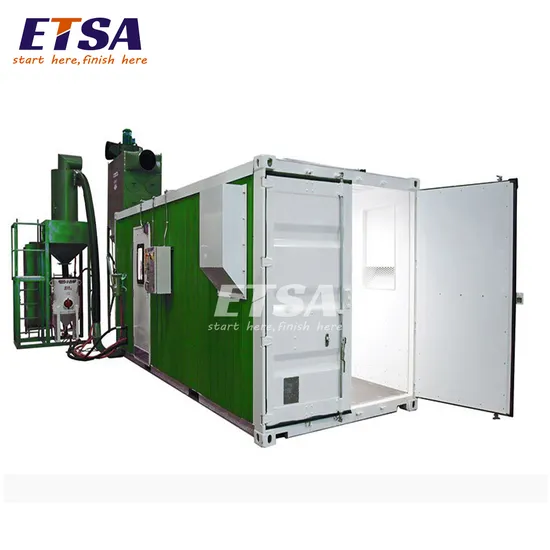 20FT 40 FT Container Manual Automatic Recovery Sandblasting Room / Sand Blasting Booth / Shot Blasting Room 