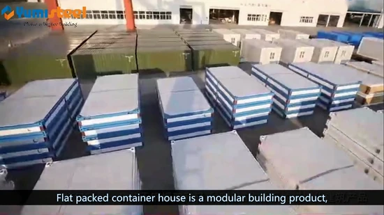 Flat Packed Container Houses for Temporary Offices/Dormitory 
