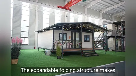 Mobile Prefabricated House Modular Home Portable Two Bedroom 20FT Container Expandable House 